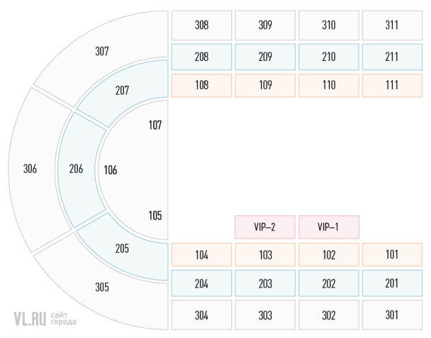 Фетисов арена схема зала с местами и секторами